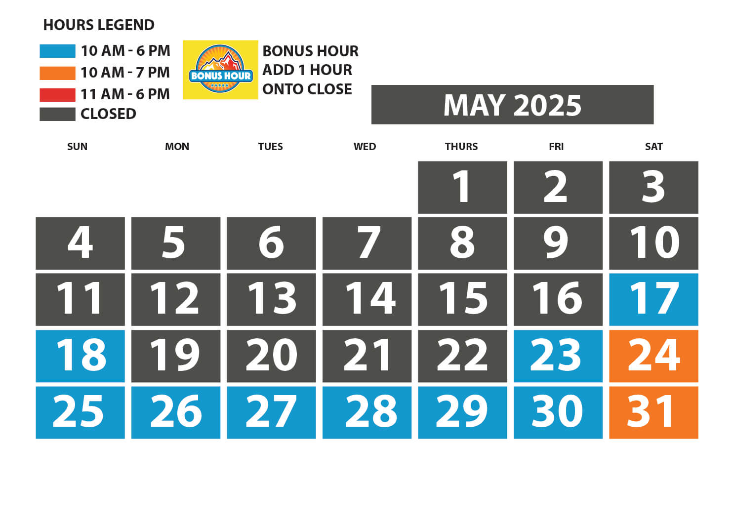 Soaky Mountain Calendar