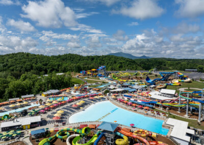 Park overview including Rafter's Rage for website gallery at Soaky Mountain Waterpark