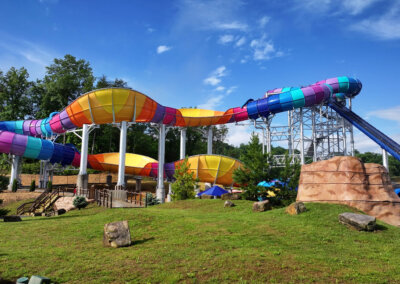 Rafter's Rage ride view from ground for website gallery at Soaky Mountain Waterpark
