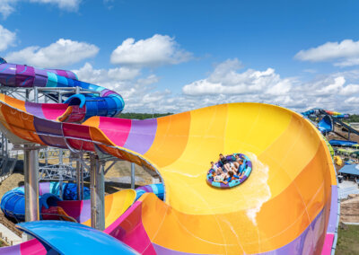 Rafter's Rage overview of raft riders for website gallery at Soaky Mountain Waterpark
