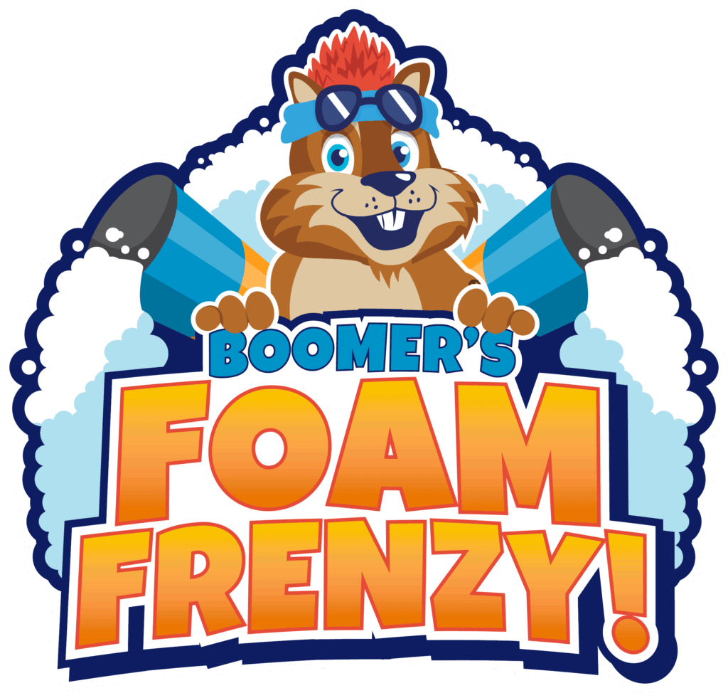 Boomer's Foam Frenzy logo at Soaky Mountain Waterpark