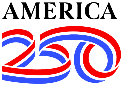 America 250 logo. United States Semiquincentennial Commission and Chermayeff & Geismar & Haviv (per source), Public domain, via Wikimedia Commons